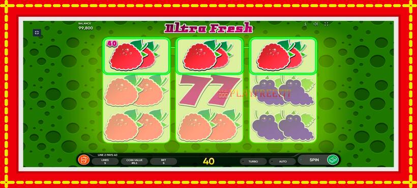 Slot machine Ultra Fresh with access to free game online, picture 2