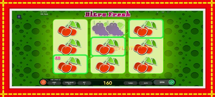 Slot machine Ultra Fresh with access to free game online, picture 3