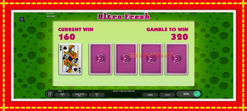 Slot machine Ultra Fresh with access to free game online, picture 4