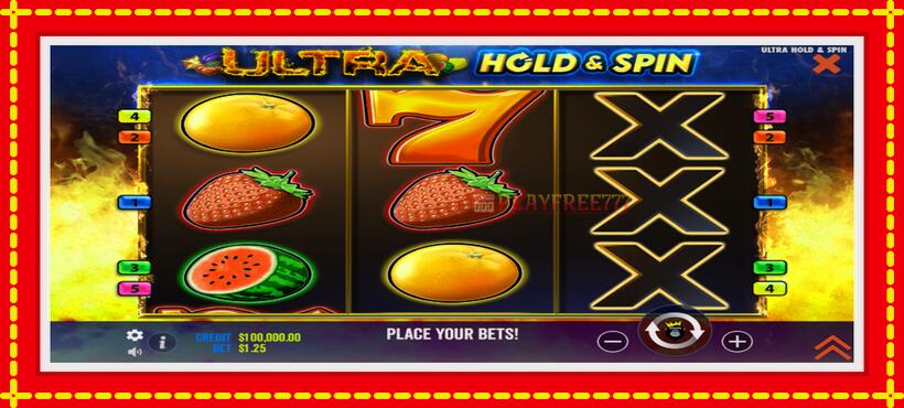 Slot machine Ultra Hold & Spin with access to free game online, picture 2