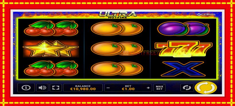 Slot machine Ultra Hotfire with access to free game online, picture 4