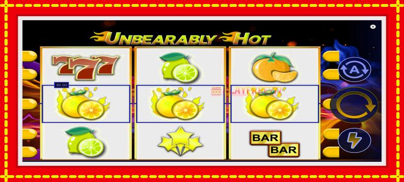 Slot machine Unbearably Hot with access to free game online, picture 3