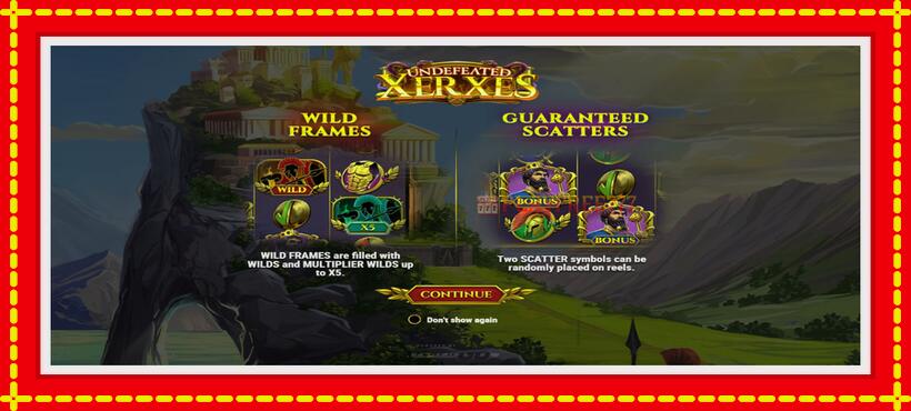 Slot machine Undefeated Xerxes with access to free game online, picture 1