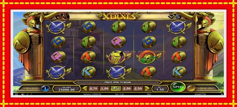 Slot machine Undefeated Xerxes with access to free game online, picture 2