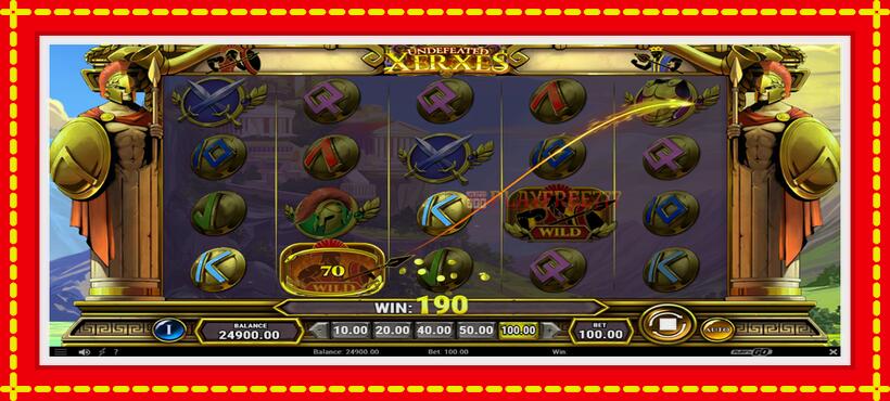 Slot machine Undefeated Xerxes with access to free game online, picture 3