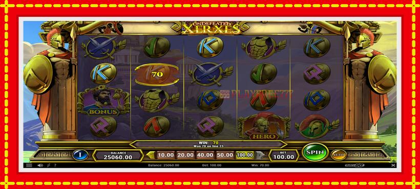 Slot machine Undefeated Xerxes with access to free game online, picture 4