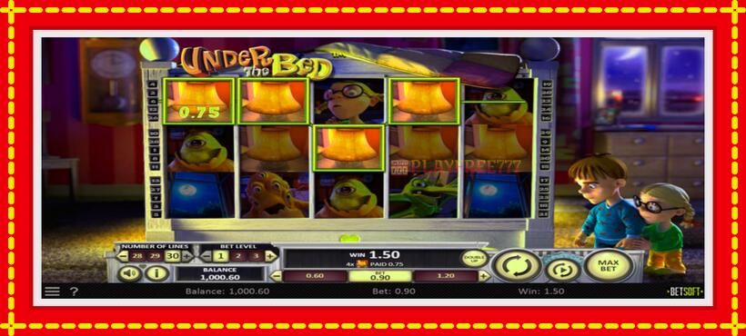 Slot machine Under the Bed with access to free game online, picture 3