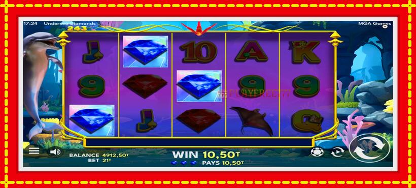 Slot machine Undersea Diamonds with access to free game online, picture 4