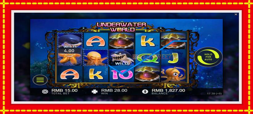 Slot machine Underwater World with access to free game online, picture 4