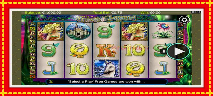 Slot machine Unicorn Legend with access to free game online, picture 1