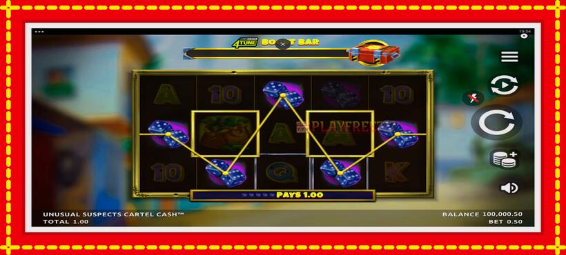 Slot machine Unusual Suspects Cartel Cash with access to free game online, picture 3