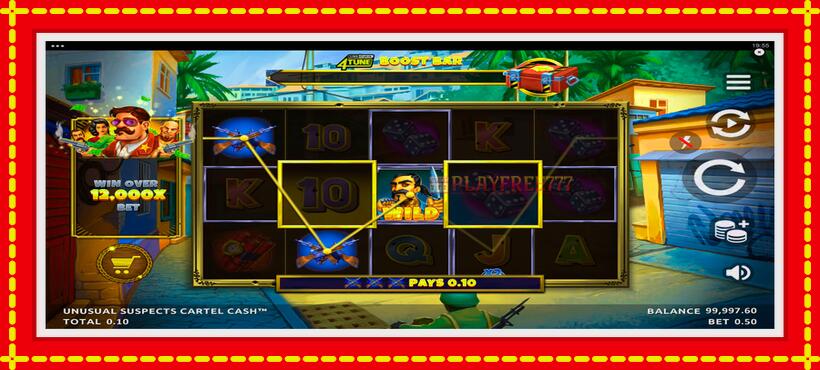 Slot machine Unusual Suspects Cartel Cash with access to free game online, picture 4