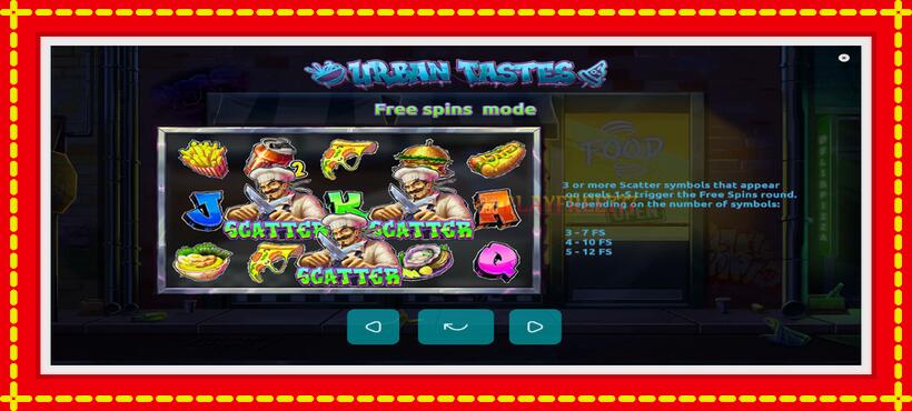 Slot machine Urban Tastes with access to free game online, picture 6