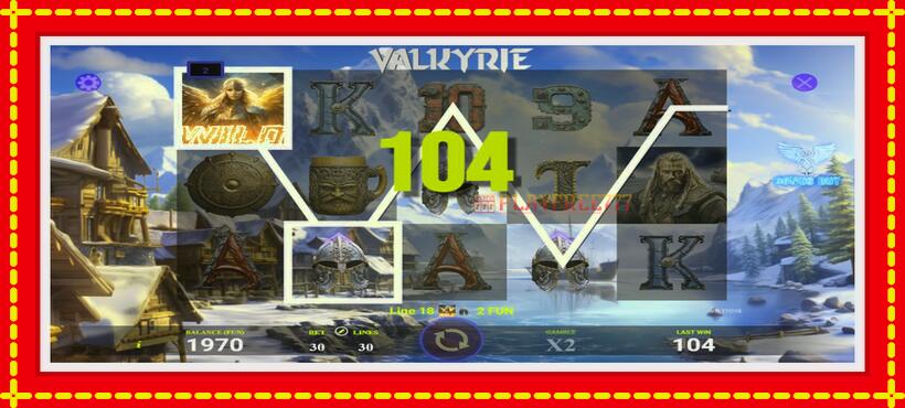 Slot machine Valkyrie with access to free game online, picture 2