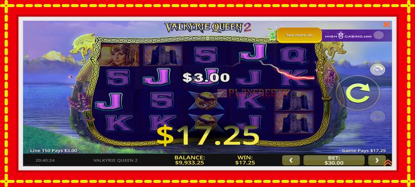 Slot machine Valkyrie Queen 2 with access to free game online, picture 3