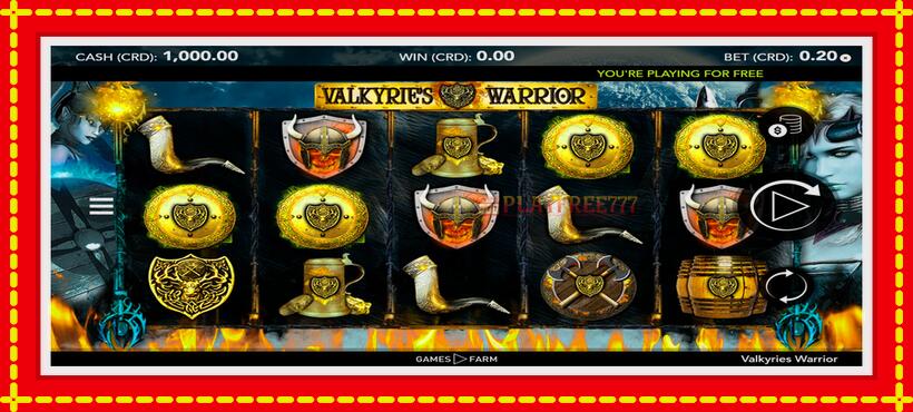 Slot machine Valkyries Warrior with access to free game online, picture 1