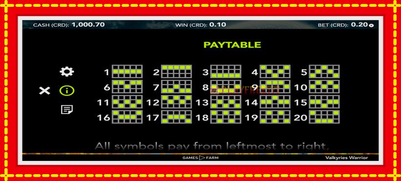Slot machine Valkyries Warrior with access to free game online, picture 7
