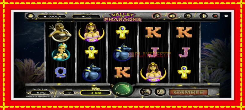 Slot machine Valley of Pharaohs with access to free game online, picture 2