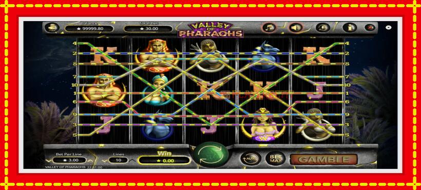 Slot machine Valley of Pharaohs with access to free game online, picture 3