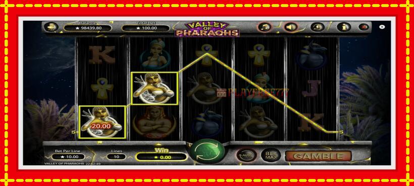 Slot machine Valley of Pharaohs with access to free game online, picture 4