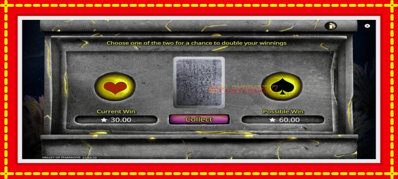 Slot machine Valley of Pharaohs with access to free game online, picture 6