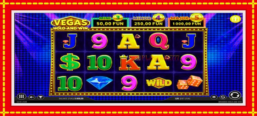 Slot machine Vegas Hold and Win with access to free game online, picture 1