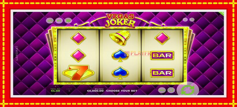 Slot machine Vegas Joker with access to free game online, picture 2