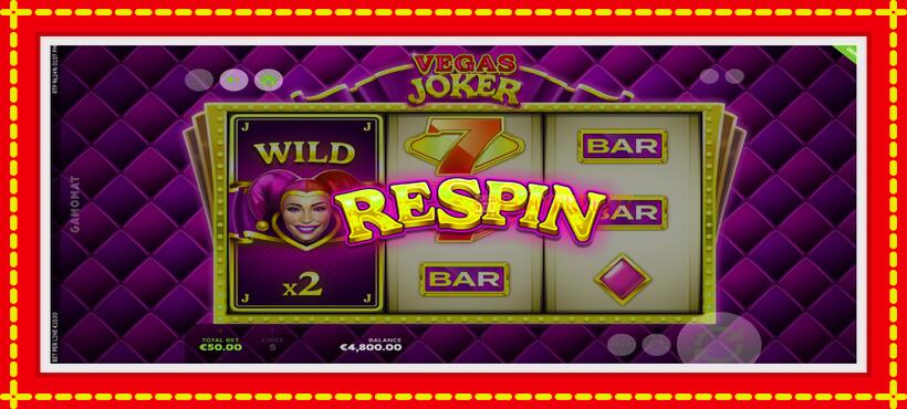 Slot machine Vegas Joker with access to free game online, picture 3