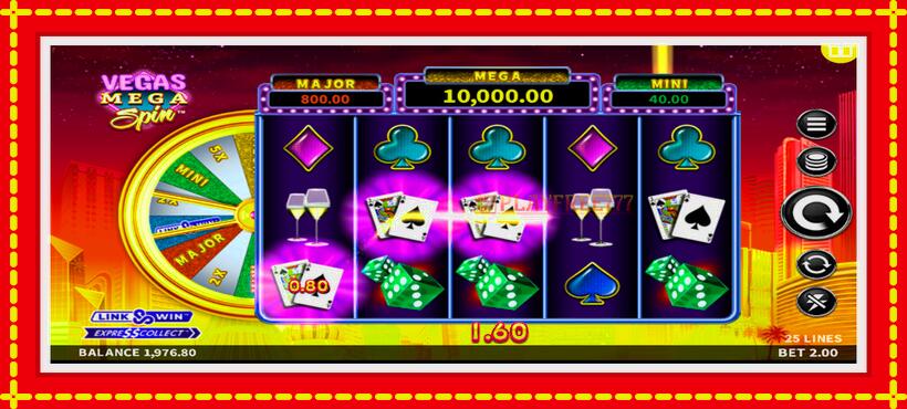 Slot machine Vegas Mega Spin with access to free game online, picture 5