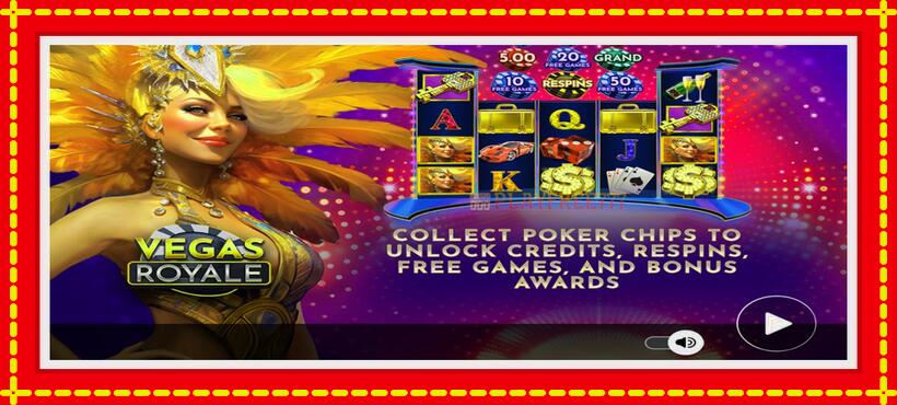 Slot machine Vegas Royale with access to free game online, picture 1