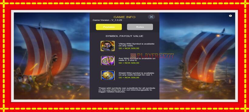 Slot machine Viking Valor with access to free game online, picture 5