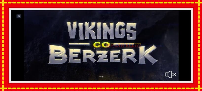 Slot machine Vikings go Berzerk with access to free game online, picture 1