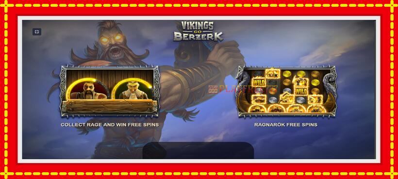 Slot machine Vikings go Berzerk with access to free game online, picture 2