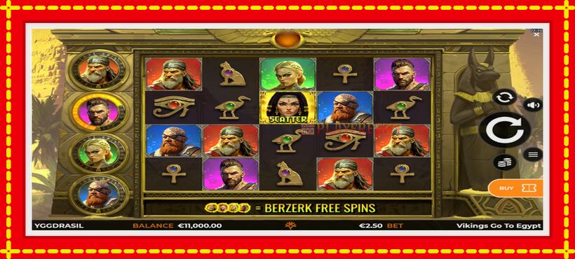 Slot machine Vikings Go To Egypt Wild Fight with access to free game online, picture 2