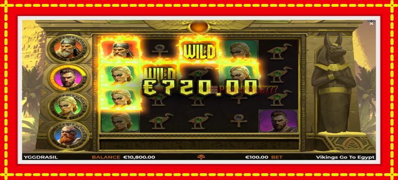 Slot machine Vikings Go To Egypt Wild Fight with access to free game online, picture 3