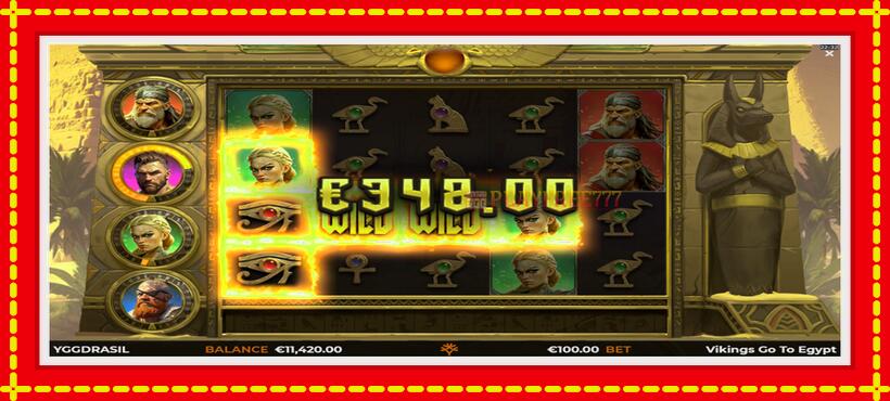 Slot machine Vikings Go To Egypt Wild Fight with access to free game online, picture 4