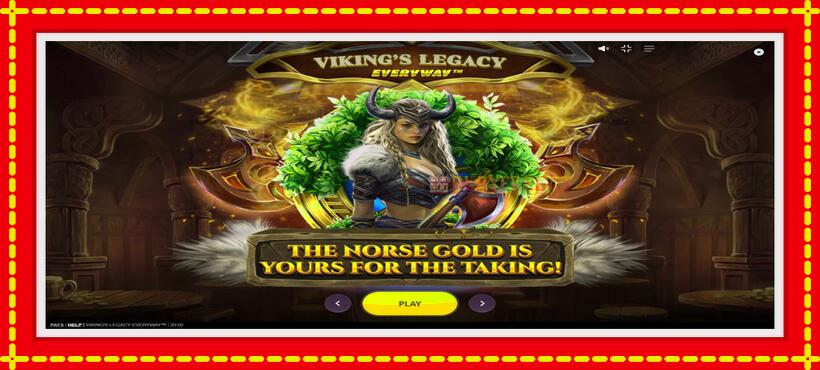 Slot machine Vikings Legacy Everyway with access to free game online, picture 1