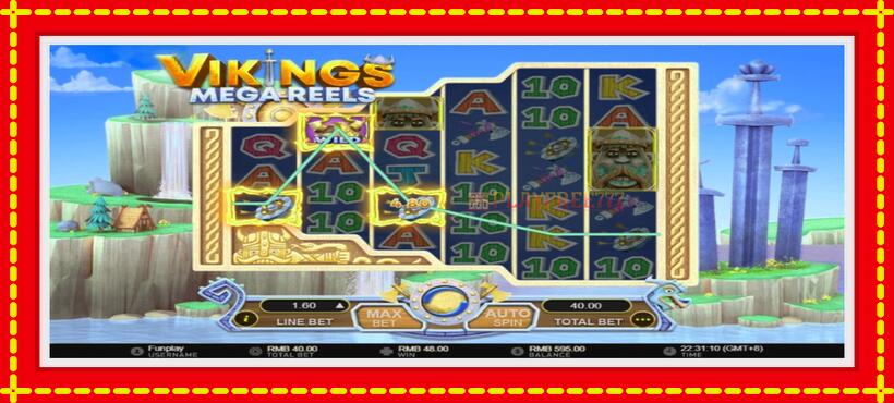 Slot machine Vikings Mega Reels with access to free game online, picture 3