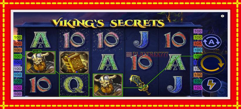 Slot machine Vikings Secrets with access to free game online, picture 3