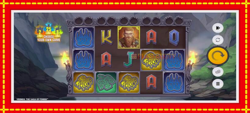 Slot machine Vikings: The Saga of Fenrir with access to free game online, picture 2