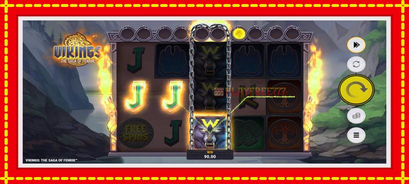 Slot machine Vikings: The Saga of Fenrir with access to free game online, picture 4