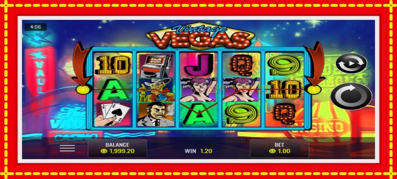 Slot machine Vintage Vegas with access to free game online, picture 2