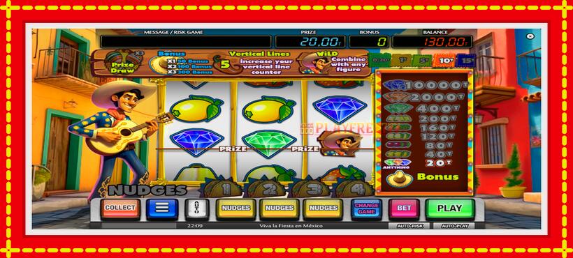 Slot machine Viva la Fiesta en Mexico with access to free game online, picture 3