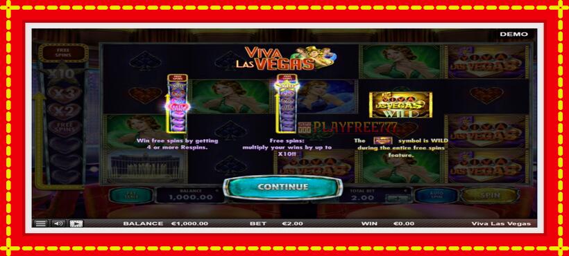 Slot machine Viva las Vegas with access to free game online, picture 1