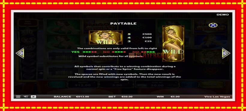 Slot machine Viva las Vegas with access to free game online, picture 5