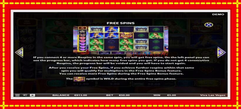 Slot machine Viva las Vegas with access to free game online, picture 6