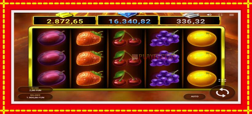 Slot machine Volcano Hot with access to free game online, picture 1