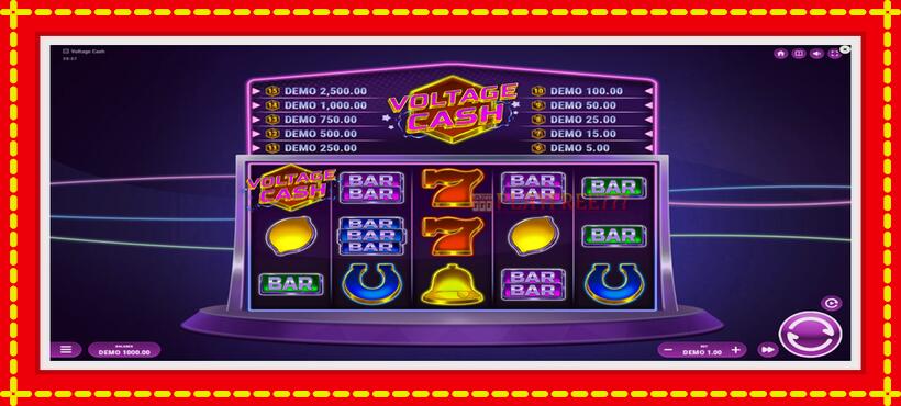 Slot machine Voltage Cash with access to free game online, picture 2