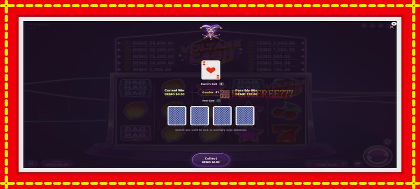 Slot machine Voltage Cash with access to free game online, picture 4