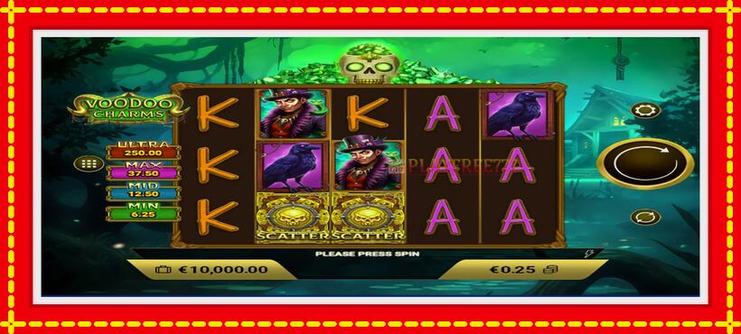 Slot machine Voodoo Charms with access to free game online, picture 1